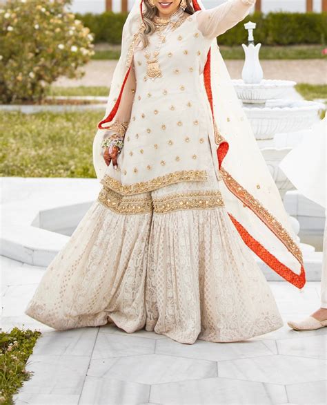 Pakistani Wedding Bridal Gharara Dress Custom Stitched Etsy
