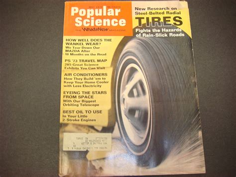 Popular Science Magazine May 1973 Steel Belted Radials Wankel