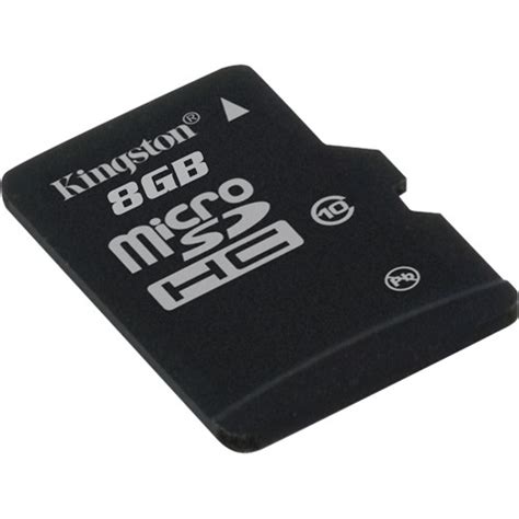 (2) high capacity sd memory card (sdhc): Kingston 8GB MicroSDHC Memory Card (Class 10) B&H Photo Video