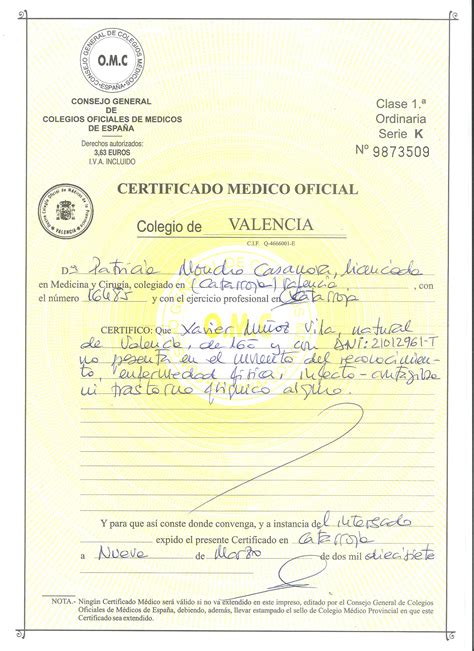 Modelo De Certificado Medico Financial Report Carta Solicitud