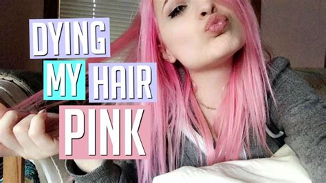 Dying My Hair Pastel Pink At Home Like A Pro Youtube