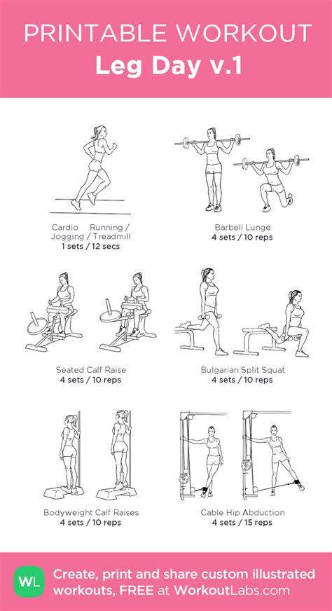 Leg Day V Gym Workout Plan For Women Planet Fitness Workout Workout Plan Gym