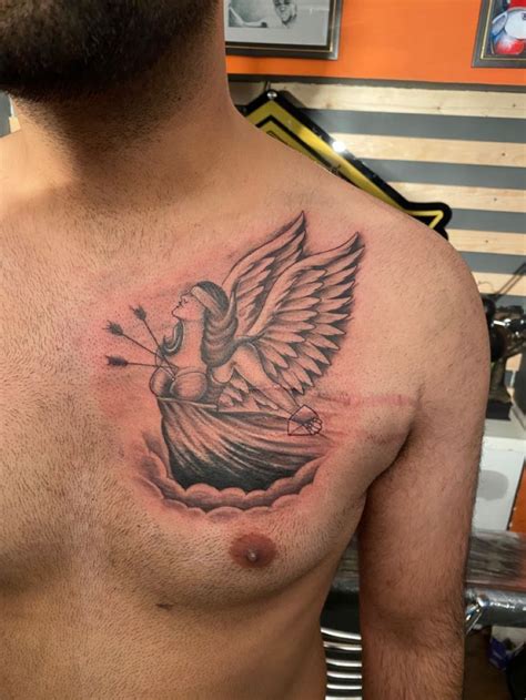 Guardian Angel Tattoo Chest