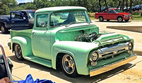 Custom 1956 Ford F 100 Pickup At Mercury Charlies Atx Car Pictures