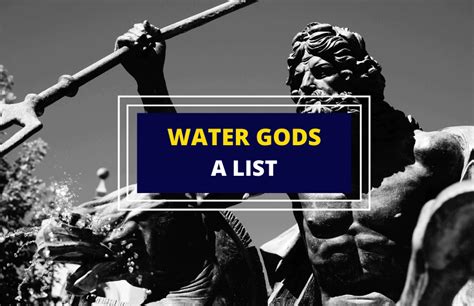 Water Gods In Different Cultures And Mythologies Symbol Sage