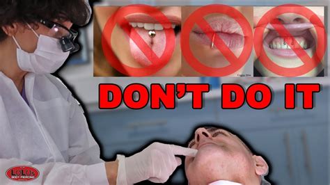 Dentists Share Why Oral Piercings Are Bad For You Youtube