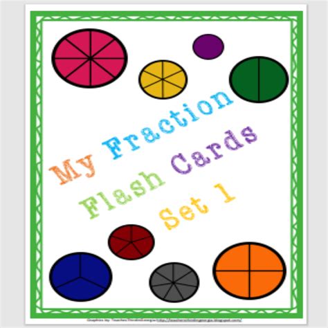 Beginner Fraction Flash Cards • Teacha