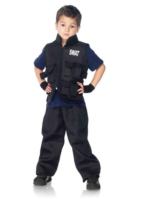 Boys Swat Commander Costume Kids Halloween Costumes Leg Avenue