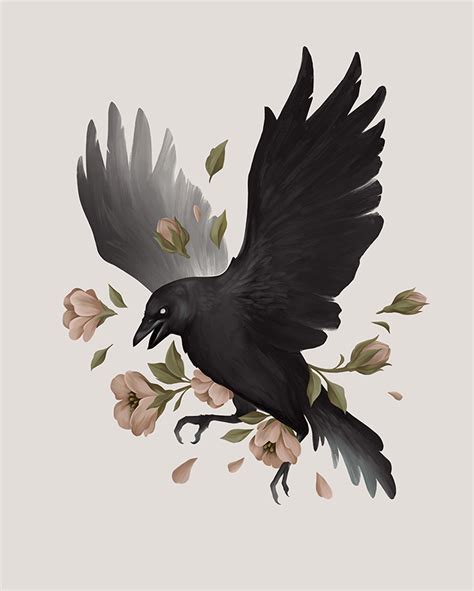 Society6 Illustration Art Crow Art Crows Drawing