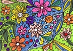 Flower Power I Painting by Rosie Brown