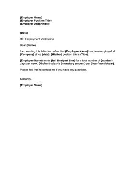 A bank needs this employment verification letter in order to make sure that the applicant has a stable income and he/she can pay the amount timely. Employment Confirmation Letter Template | Confirmation ...
