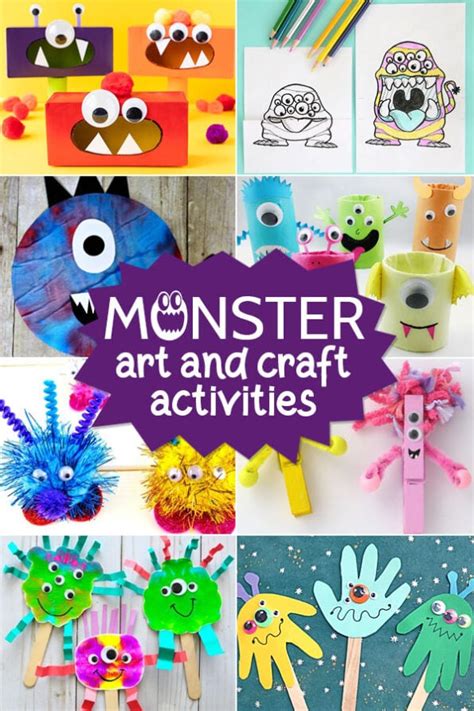 100 Monster Craft Ideas And Activities For Preschoolers And Kids