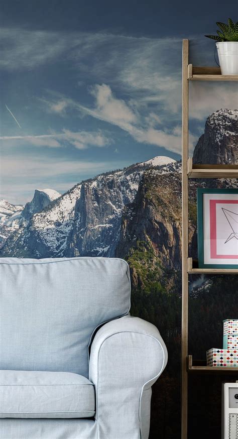 Yosemite Mountains Wall Mural From Eazywallz Scenic Wallpaper Photo
