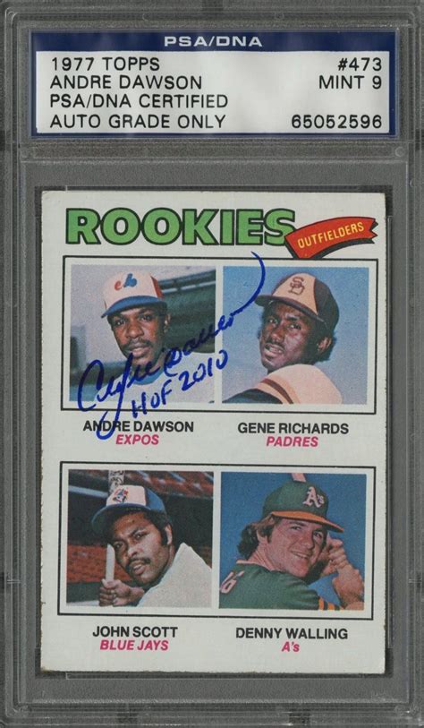 43 andre reed 44 bobby hebert. Lot Detail - 1977 Topps #473 Andre Dawson Signed Rookie ...