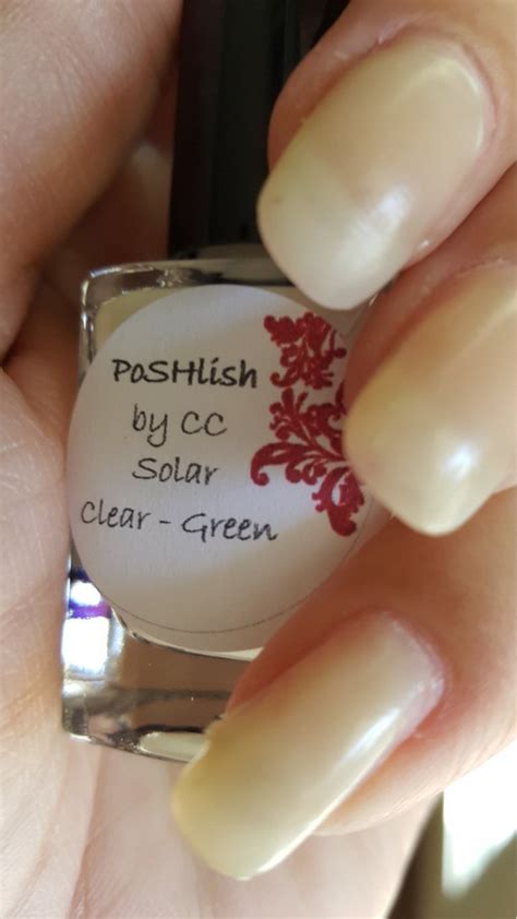 Unique Solar Color Changing Clear Green Nail Polish By Poshlish