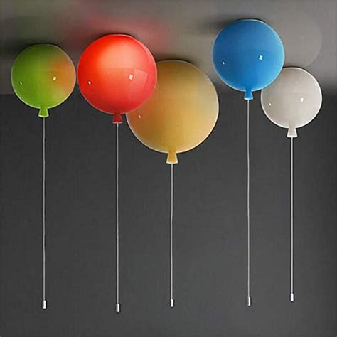 Susuo Colorful Balloon Design Acrylic Globe Flush Mount Ceiling Light