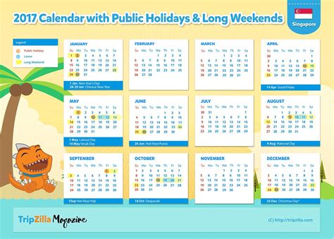Holidays are the best time of the year, isn't it? 10 Long Weekends in Singapore in 2017 (Bonus Planner ...