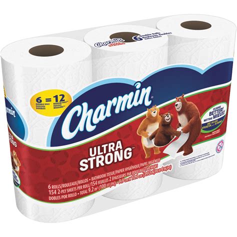 Charmin Bath Tissue Ultra Strong Double Roll Toilet Paper 2 Ply 6ct