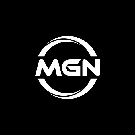 Mgn Letter Logo Design In Illustration Vector Logo Calligraphy