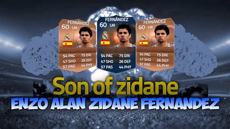 There are 0 other versions of zidane in fifa 21, check them out using the navigation above. FIFA 15 - SON OF ZIDANE - ENZO ZIDANE FERNANDEZ - YouTube
