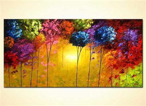 Painting For Sale Abstract Painting Of A Colorful Forest