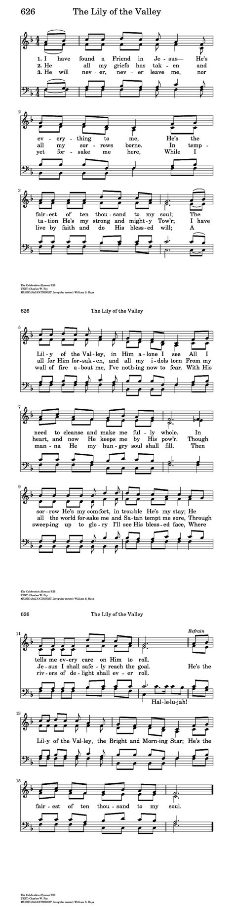 The Lily Of The Valley Christian Song Lyrics Bible Songs Hymn Sheet