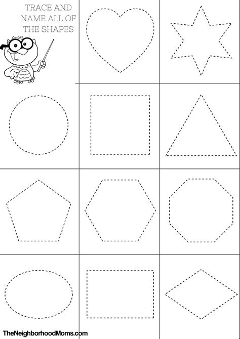 Color By Shape Printable
