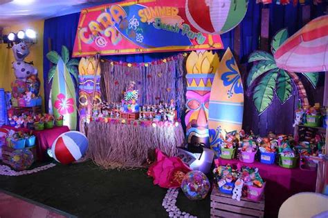 Karas Party Ideas Olafs Tropical Summer Birthday Party Karas Party Ideas