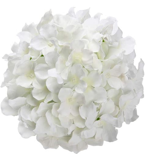 silk hydrangea heads artificial flowers heads with stems for home