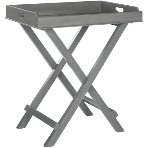 Whether you're organizing the vanity or serving food and drinks, woven trays deliver modern style. Safavieh Coleman Tray Table | Tray table, Safavieh table ...