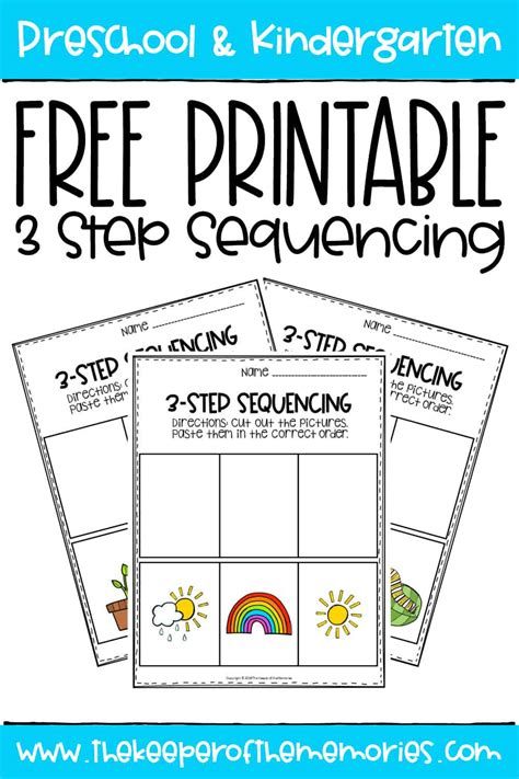 3 Step Sequencing Pictures Printable Free
