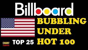 Billboard Bubbling Under 100 Top 25 October 21 2017