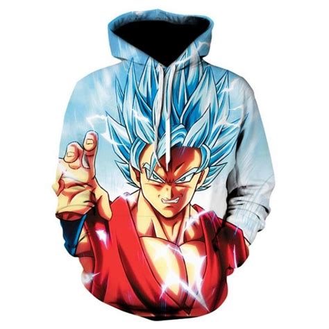Goku Ssj Blue Super Edition Hoodie Supersaiyanshop