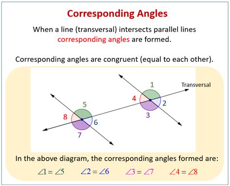 Corresponding Angles Definition And Example Australia Examples User