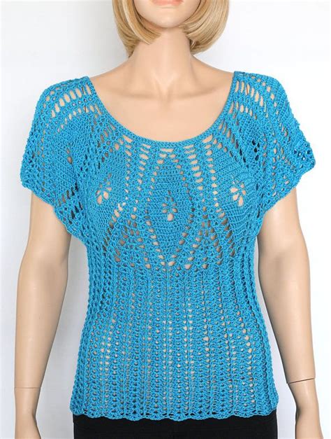 Also set sale alerts and shop exclusive offers only on shopstyle. Turquoise Shirt Crochet Top Cover-up Summer Shirt T-shirt ...
