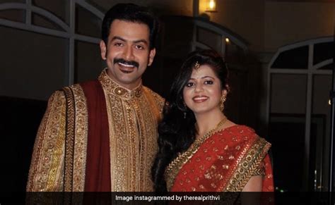 Prithviraj Sukumarans Post For Wife Supriya Menon On Wedding