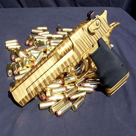 Gold Desert Eagle Guns Cool Guns Guns Wallpaper