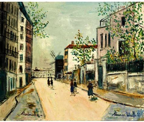 Rue Girardon En Montmartre De Maurice Utrillo 1883 1955 France