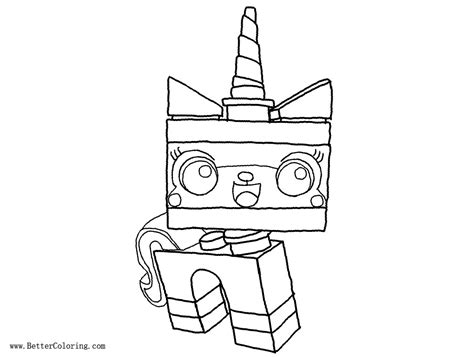 colouring pages unikitty coloringpages