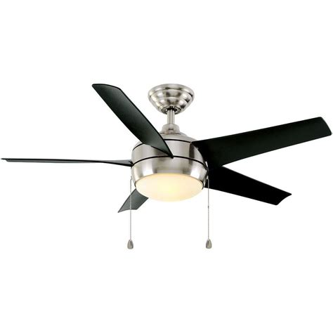 Very high ceilings such as a vaulted ceiling may need a longer downrod so check the downrod size prior to purchasing your fan. UPC 082392515652 - Windward 44 in. LED Brushed Nickel ...