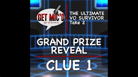 Grand Prize Reveal Clue 1 Youtube