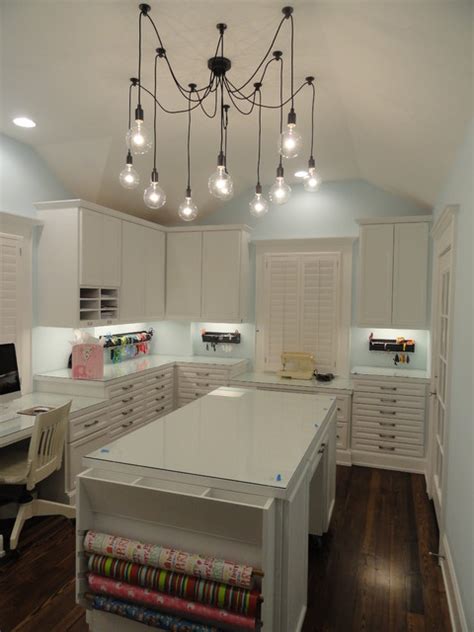 Craft Room Traditional Home Office Houston By