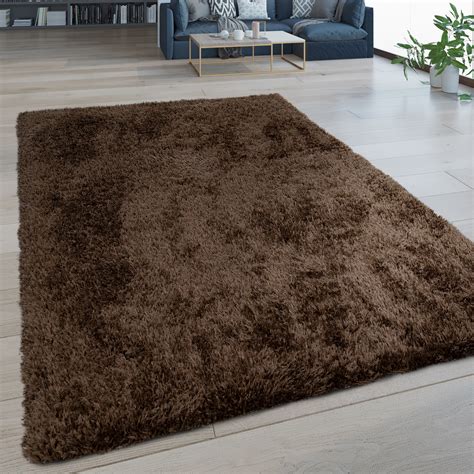 Wohnzimmer teppich hochflor braun weich shaggy strapazierfähig langflor robust. Hochflor Teppich Waschbar Einfarbig Braun | Teppich.de