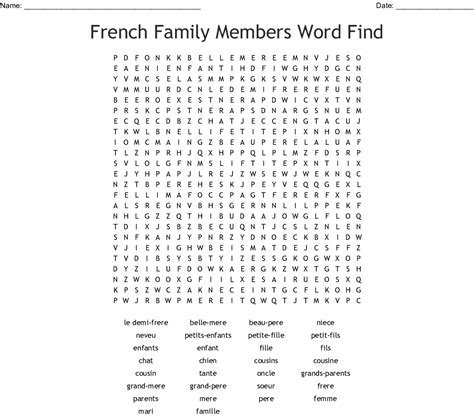 French Adjectives Word Search Wordmint Word Search Printable