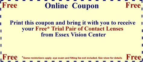 Contactcoupon Essex Vision Center