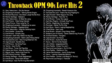 Throwback OPM 90s Love Song Hits 2 YouTube