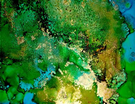 Aerial Abstract Fluid Painting Nature Wa Pintura Por Holly Anderson