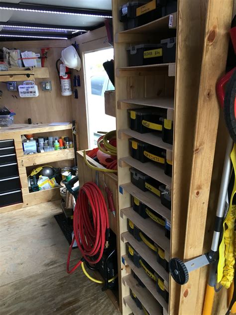Pin By Chuck Hilliard On Job Site Trailer And Ideas Trailer Shelving