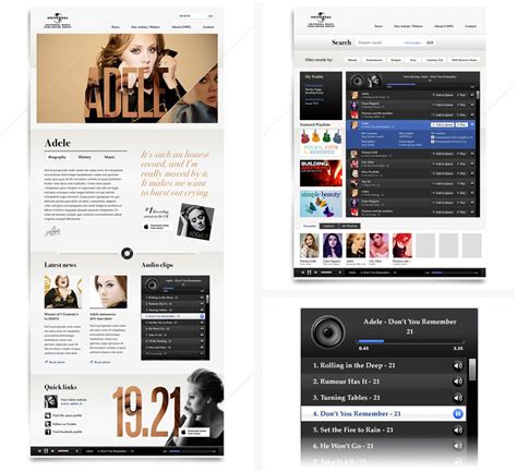 Universal Music Productions | Digital design, Universal music, Web design