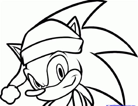 Christmas Sonic Coloring Pages At Free Printable